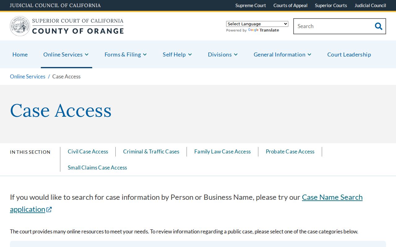 Seal Beach residents directory Orange County court case access