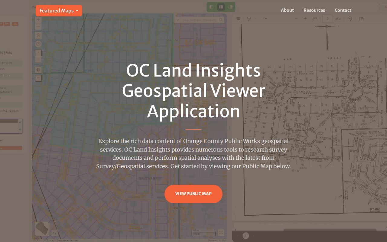Seal Beach street directory parcel view in OC Land Insights
