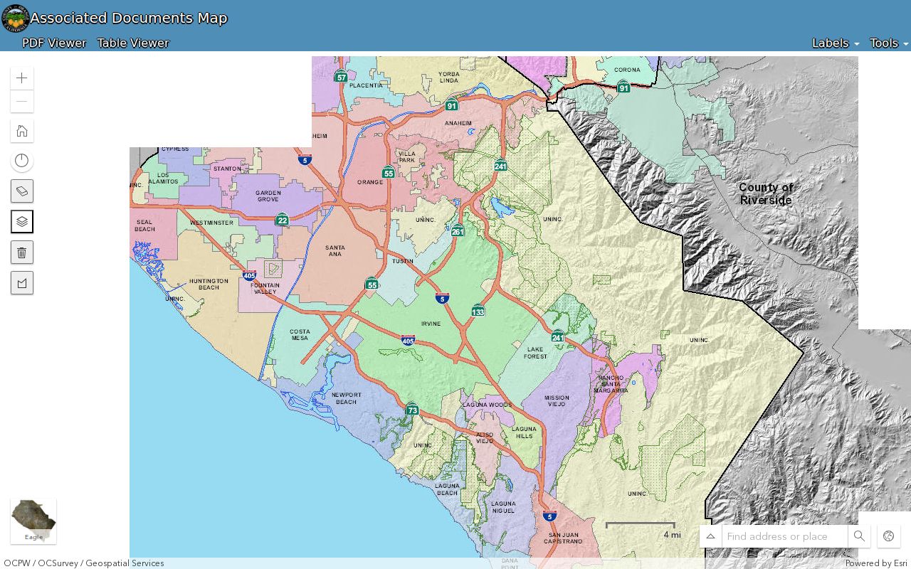 Seal Beach street directory associated documents map