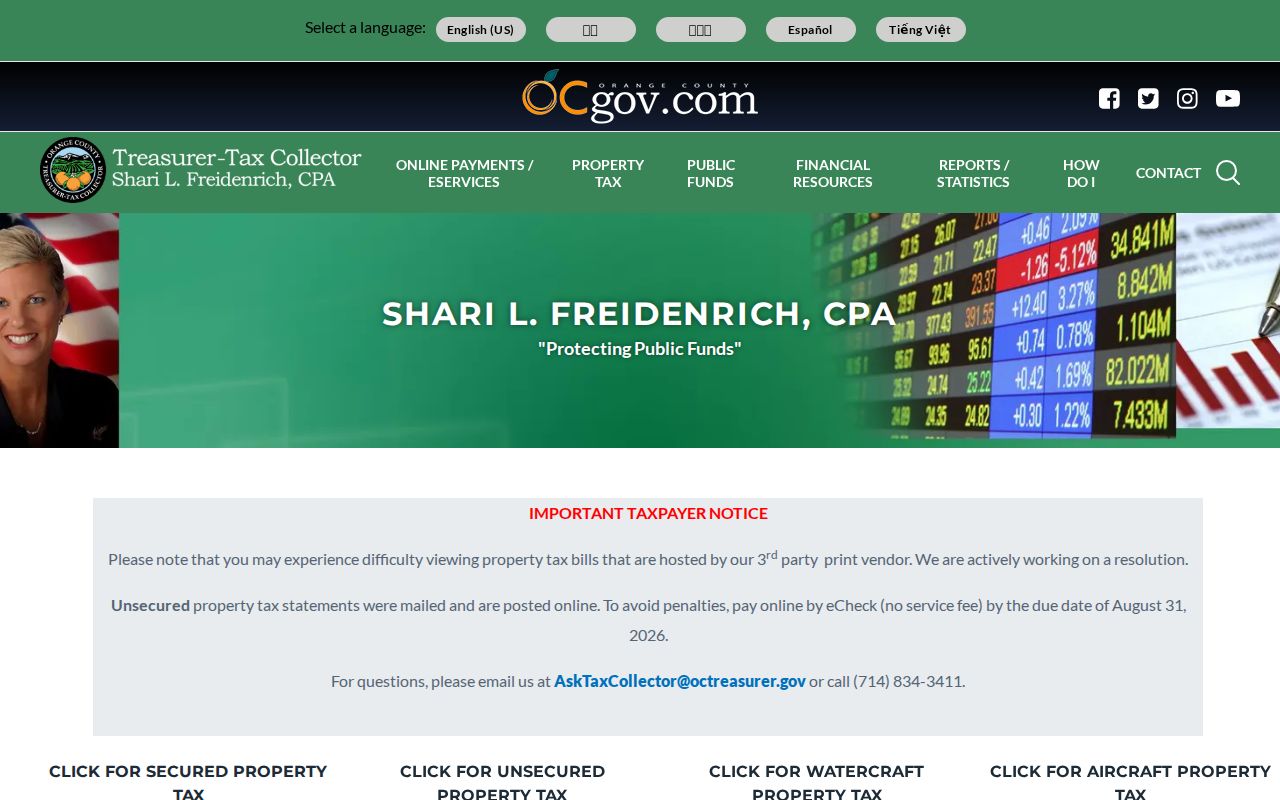 Seal Beach street directory tax search by property address